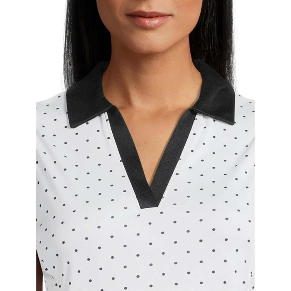 Ben Hogan Polka Dot Performance Polo Sleeveless Top NWT - Picture 4 of 5